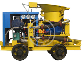 知信喷浆机|PC5I型煤矿用潮式混凝土喷射机